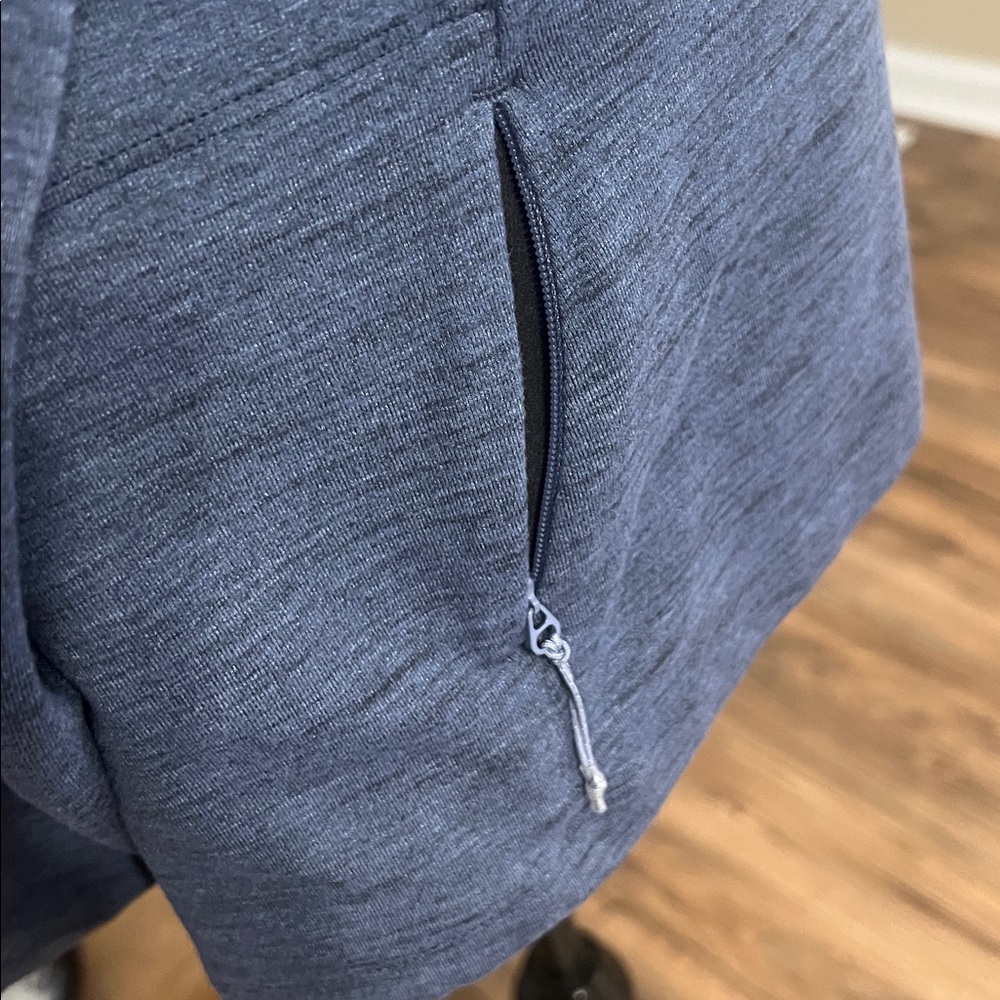 Lululemon Surge Warm Long Sleeve Shirt Moroccan Blue Black Men’s Medium M - Picture 4 of 11